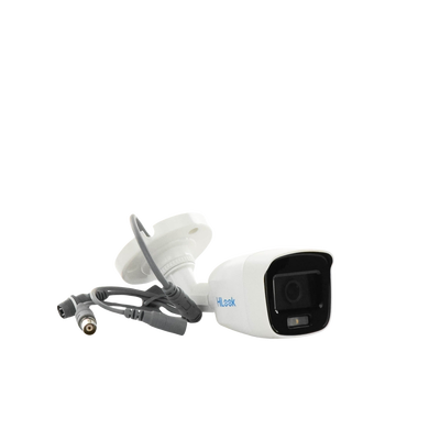 [ColorVu] Bala TURBOHD 2 Megapixel (1080p) / Imagen a Color 24/7 / Lente 2.8 mm / Luz Blanca 20 mts / IP66 / Policarbonato / Microfono Integrado