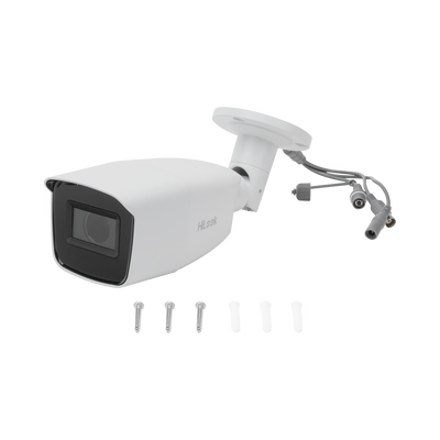 Bala TURBOHD 2 Megapíxel (1080p) / Lente Var. 2.8 a 12 mm / CLIMAS EXTREMOS / IR EXIR Inteligente 40 mts / Exterior IP66 / TVI-AHD-CVI-CVBS / dWDR