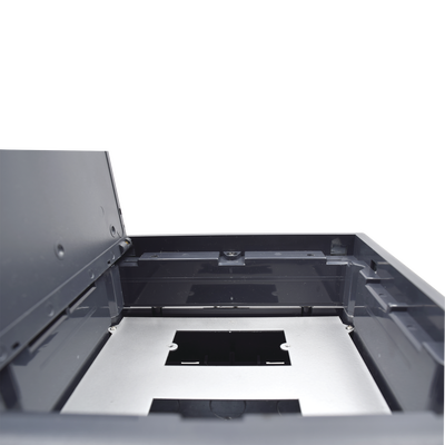 Caja de piso para dos módulos universales (Socket M2), para alimentación eléctrica y redes de datos (11000-33401) No incluye faceplates