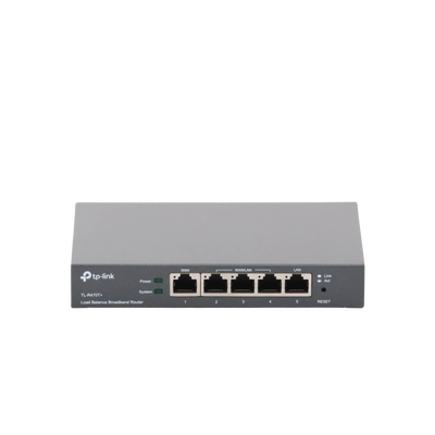 Router Balanceador de Carga Multi-Wan, 1 puerto LAN 10/100 Mbps, 1 puerto WAN 10/100 Mbps, 3 puertos Auto configurables LAN/WAN, Sesiones Concurrentes 10,000 para Pequeña Oficina