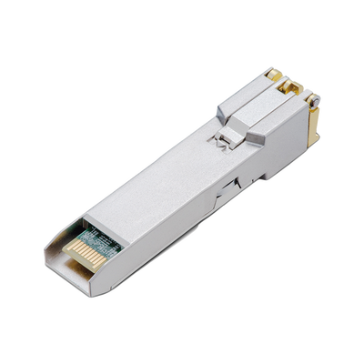 Transceptor mini-GBIC SFP+ RJ45 / Admite 10GBASE-T, 5GBASE-T, 2.5GBASE-T, 1000BASE-T y 100BASE-TX /  Distancia Hasta 30 metros / Conector RJ45 (10G)