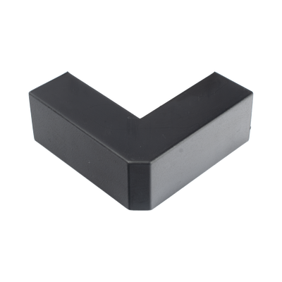 Esquinero Exterior Color Negro de PVC Auto Axtinguible, Para Canaleta TMK-1720-N-CC (5210-02003)