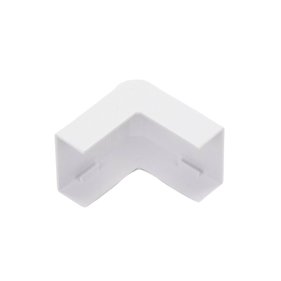 Esquinero exterior color blanco de PVC auto extinguible  para canaletas TMK1735, TMK1735SD (5310-02001)