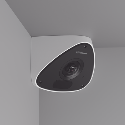 Cámara IP Antivandálica 3MP para Esquina con IA / Lente 2.39 mm 128° / H.265 & WiseStream II / Exterior IP66 / IK10+ / PoE