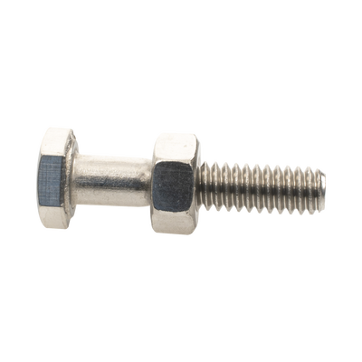 Paquete de 6 tornillos con tuercas de acero inoxidable 1/4 x 1 1/4”.