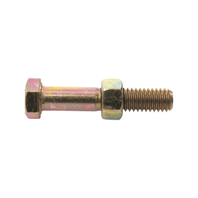 Paquete de 6 Tornillos Grado 5 con Tuercas Tropicalizadas de 3/8" x 2".