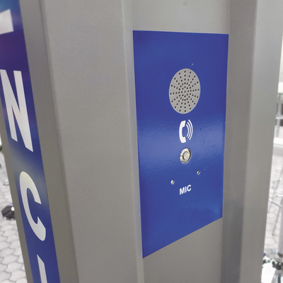 Gabinete tipo Torre para Sistema de Alerta  Mediante Equipo Fanvil I12-N-01P y estrobo (No incluidos).