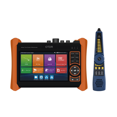 Tester Profesional OTDR y Video | Fibra Óptica | Cámaras IP | Cableado y Redes| Pantalla 5.4" Táctil | Soporta 4K/8K | HDMI/VGA | Medidor Potencia Óptica | Alcance 150KM | Localizador Fallos VFL | PoE Integrado | WiFi | In