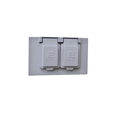 Tapa Dúplex Horizontal con Contratapa / Auto-cierre de aluminio Tipo RR / Placa Intemperie