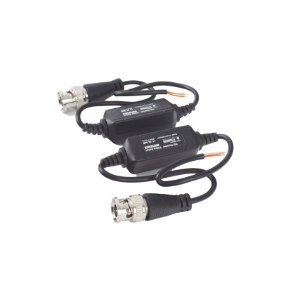 Kit de Transceptores (Baluns) para EXTERIOR TurboHD Hasta 4K HD-TVI / HD-CVI / AHD / CVBS / COAXITRON / AUDIO POR COAXITRON  / Menu OSD / CONECTORES 100% COBRE / Con Cable RF Blindado. Distancia de hasta 200 m en 4K. Calidad PREMIUM