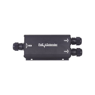 Extensor PoE/ 100 Metros / Intemperie (IP66) / 60 Watts / 1 puerto @ 2 salidas a 30 W  / No requiere fuente de alimentación adicional