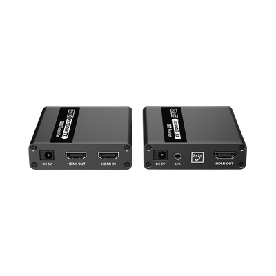 Kit extensor KVM (HDMI y USB) | 40m a 4k@30Hz  | 70m a 1080P@60Hz | Cat 6, 6a y 7 | CERO LATENCIA | HDR | Salida Loop | Salida de audio de 3.5mm |