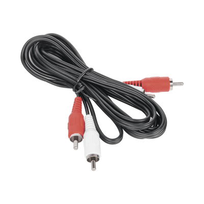Cable RCA Macho a Macho de 2 Metros de Longitud / Aplicaciones de Audio y Video Optimizado para HD.
