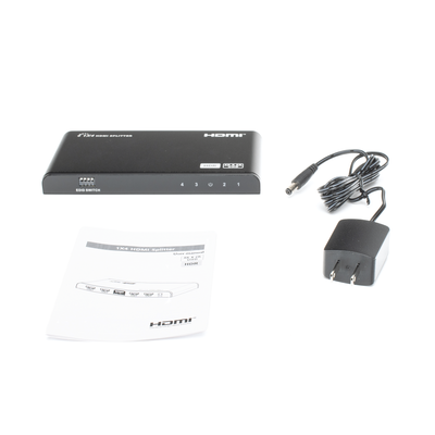 Divisor (Splitter) HDMI 4K de 1 Entrada a 4 Salidas (Simultaneas) / Soporta 4K×2K  / Ajuste de resoluciones EDID / HDR / HDMI 2.0 /  HDCP 2.2  / Permite mezclar pantallas en 4K y 1080P