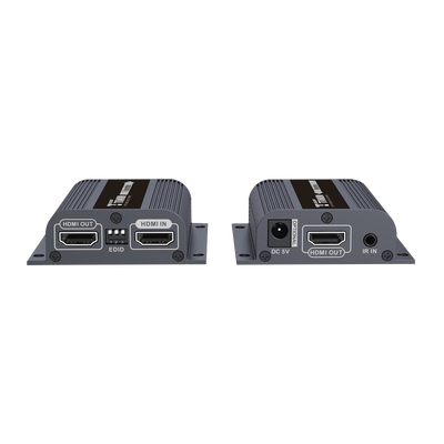 Kit Extensor HDMI para distancias de 50 metros / Soporta resoluciones 720 y 1080P @ 60 Hz / Cat 6, 6a y 7 / Salida Loop en el Tx para visualización local /  Configuración EDID / Soporta control remoto del equipo fuente / Alimente solo el Tx
