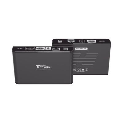 Kit Extensor HDMI para distancias de 120 metros / Resolución 1080P a 60Hz / Cat 6 / Soporta conexión Uno a Uno y Uno a Muchos / Soporta hasta 253 Rx / Salida Loop / Baja Latencia / Uso 24/7 / Soporta HDbitT / Compatible con Switch Gigabit