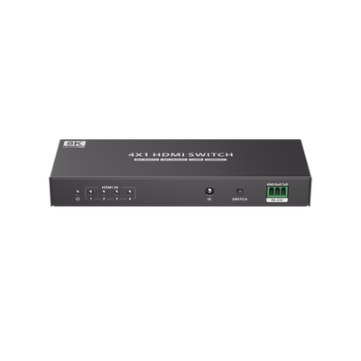 Switch Conmutador  HDMI 4X1 | 4 Entradas 1 Salida | Velocidad de trasmisión 48 Gbps | Resolución 8K | Salida de audio | HDCP 2.3.