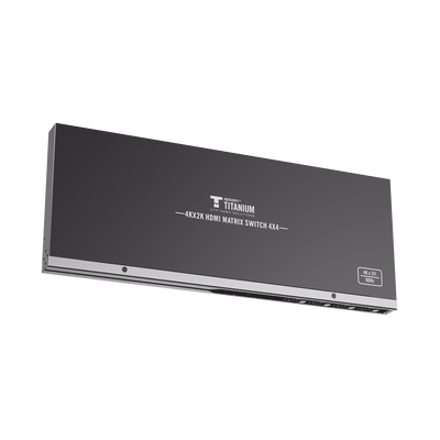 MATRICIAL 4 x 4 / 4 Entradas y 4 Salidas en HDMI /  4K × 2K @ 60Hz / 18Gbps / HDMI 2.0 / HDCP 2.2 / 3D / Conmutación por Botón, RS232 o Control Remoto / IDEAL PARA CENTROS DE MONITOREO, COMPARACION Y ANALISIS.