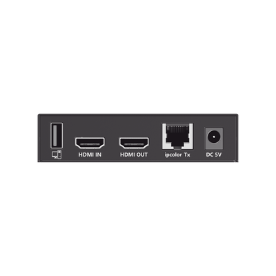 Kit Extensor KVM (HDMI y USB) hasta 120 metros | Transmite el Video y Controla tu DVR vía USB a distancia | Soporta resolución 4K @60Hz | Cat 6, 6a y 7 | Salida Loop en el Tx para visualización local