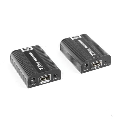 Kit Extensor HDMI para distancias de 30 metros / Resolución 4K x 2K@ 30 Hz/ Cat 6, 6a y 7 / HDCP2.2 / HDMI 2.0  / Soporta PCM, HDbitT / Soporta control remoto del equipo fuente.