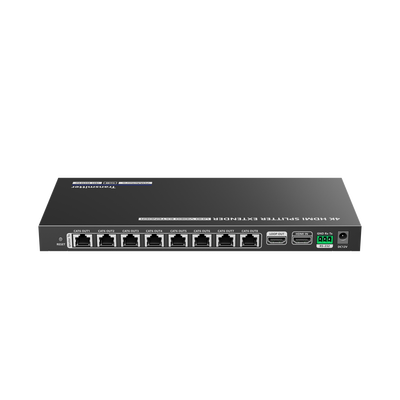 Kit Divisor y Extensor HDMI / Divide 1 Fuente HDMI a 8 Pantallas / Extiende la señal HDMI hasta 70 m / Resolución 4K @ 60 Hz/ Cat 6/6a/7 / IPCOLOR / CERO LATENCIA / Uso 24/7 / Puerto S/PDIF / EDID / RS232 / Salida Loop / Alimente solo el Tx