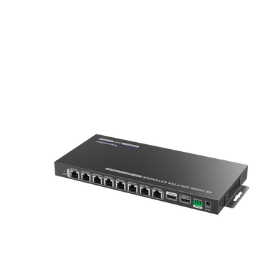 Kit Divisor y Extensor HDMI / Divide 1 Fuente HDMI a 8 Pantallas / Extiende la señal HDMI hasta 70 m / Resolución 4K @ 60 Hz/ Cat 6/6a/7 / IPCOLOR / CERO LATENCIA / Uso 24/7 / Puerto S/PDIF / EDID / RS232 / Salida Loop / Alimente solo el Tx