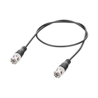 Cable Coaxial Armado con Conector BNC (Video) / Longitud de 1.5 mts / Optimizado para Cámaras 4K / Uso en Interior.