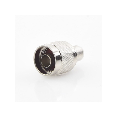 Conector N Macho para 75 Ohm de Anillo Plegable para cable RG-11, Niquel /Oro /Teflón.