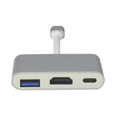 Adaptador Multipuerto USB-C 3.1 A HDMI 4K / USB 3.0 / USB – C /  Alta Velocidad de Transmisión de Datos / Admite Carga Rápida (PD) en el Puerto USB – C