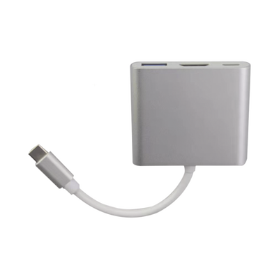 Adaptador Multipuerto USB-C 3.1 A HDMI 4K / USB 3.0 / USB – C /  Alta Velocidad de Transmisión de Datos / Admite Carga Rápida (PD) en el Puerto USB – C