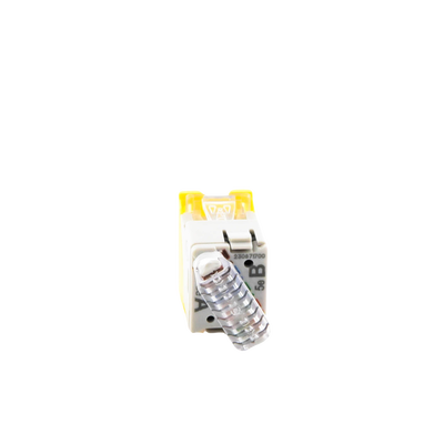 Jack UltraMAX Cat5e, UTP, Montaje híbrido en Placa de Pared (Plano y Angulado), Color Amarillo, Punch Down