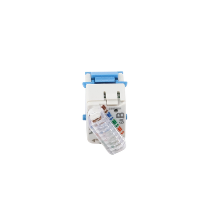 Jack UltraMAX Cat6A, UTP, Tipo Keystone, Color Azul, Punch Down