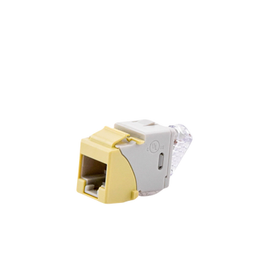 Jack UltraMAX Cat6A, UTP, Tipo Keystone, Color Marfil, Punch Down
