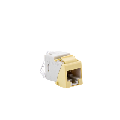 Jack UltraMAX Cat6A, UTP, Tipo Keystone, Color Marfil, Punch Down
