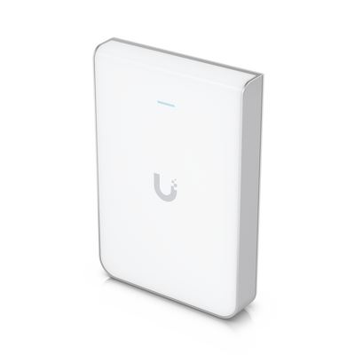 Access Point UniFi U6 In Wall/Montaje p/pared, WIFI 6 2.4 Y 5 Ghz, hasta 5.3 Gbps, 1 pto PoE In, 4 ptos secundarios (1 PoE Out)