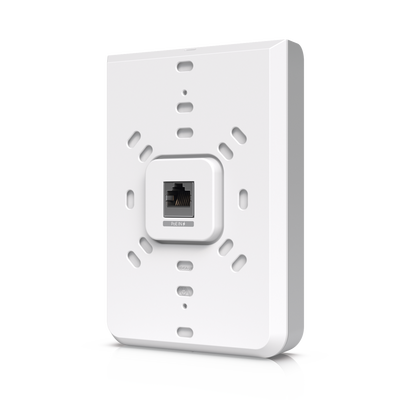 Access Point UniFi U6 In Wall/Montaje p/pared, WIFI 6 2.4 Y 5 Ghz, hasta 5.3 Gbps, 1 pto PoE In, 4 ptos secundarios (1 PoE Out)