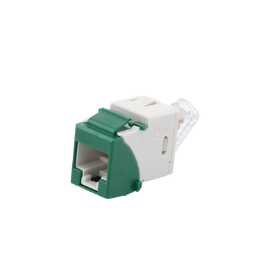 Jack UltraMAX Cat6, UTP, Tipo Keystone, Color Verde, Punch Down