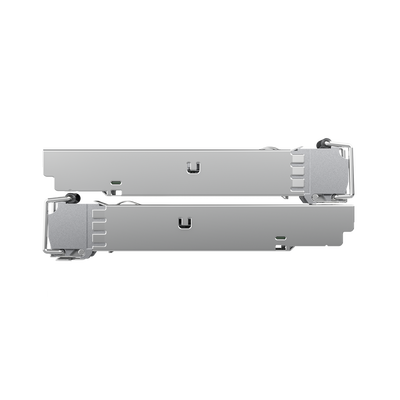 UFiber Módulo SFP, transceptor MiniGibic MultiModo 1.25 Gbps, distancia 550m, conectores LC, paquete de 2 piezas