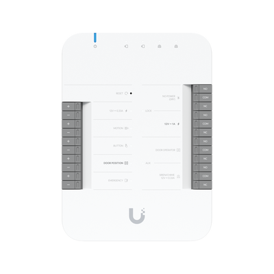 UniFi Access Kit de Inicio Gen2 Profesional para 1 puerta, (1) Lector NFC con pantalla táctil, audio 2 vías y cámara / (1) Lector NFC y de movimiento UA-G2 / Hub para conexiones para controlar una puerta con salida POE y energizar acc