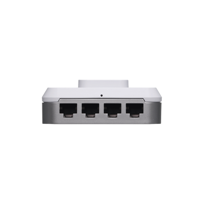 Access Point In Wall HD MU-MIMO 4x4 Wave 2 con 5 puertos (1 PoE entrada 802.3af/at PoE+, 1 PoE salida 48V y 3 Ethernet Passthrough) antena Beamforming, ideal para suites