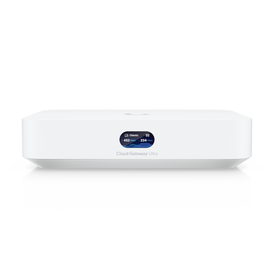 UCG Ultra Cloud Gateway Compacto con Soporte para  hasta 30+ Dispositivos UniFi, 300+ Clientes, Enrutamiento IDS/IPS de 1 Gbps y Balanceo Multi-WAN