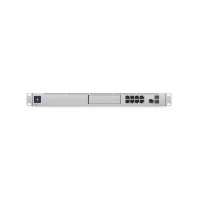 UniFi OS Console: Dream Machine Special Edition, 8 puertos LAN RJ45 con POE, 1 LAN SFP+, 1 WAN 2.5G RJ45  y 1 WAN SFP+, 128 GB de memoria interna. Todas las aplicaciones UniFi integradas