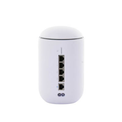 UniFi Dream Router con WiFi 6, 4 puertos LAN Gigabit de los cuales 2 son POE 802.3af. Aplicaciones UniFi Network, Protect y Access pre-instaladas. Pantalla LCD