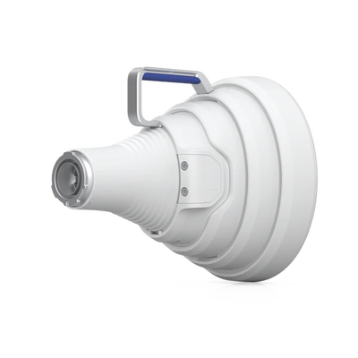 Antena Sectorial 30° tipo Horn para Multipunto, 19.5 dBi. Rango extendido 5.15 - 6.875 GHz. Alto aislamiento al ruido. Compatible solo con AF5XHD, RP5ACGEN2 y LTURocket