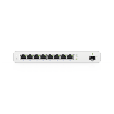 UISP Switch Gigabit PoE Pasivo de Capa 2 con 8 Puertos para Implementaciones MicroPoP