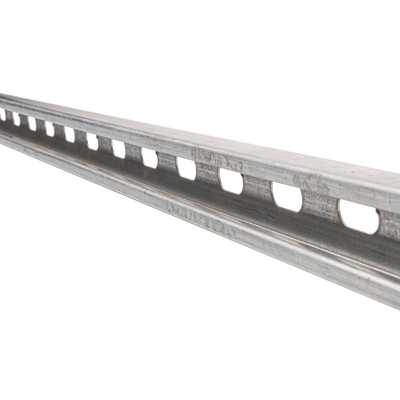 Unicanal perforado 4x2, 3000 mm, con acabado Electro Zinc