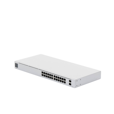 UniFi Switch USW-24-POE Gen2, Capa 2 de 24 puertos (16 puertos PoE 802.3af/at + 8 puertos Gigabit) + 2 puertos 1G SFP, 95W, pantalla informativa