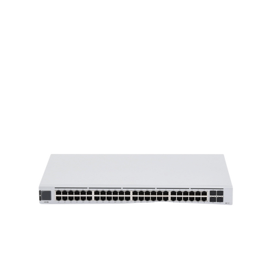 UniFi Switch USW-48-POE, Capa 2 de 48 puertos (32 puertos PoE 802.3af/at + 16 puertos Gigabit) + 4 puertos 1G SFP, 195W, pantalla informativa