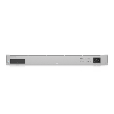 UniFi Switch Empresarial Capa 3 de 24 puertos PoE 802.3af/at (12 puertos 2.5G y 12 puertos 1G) + 2 puertos 1/10G SFP+, 400W, pantalla informativa