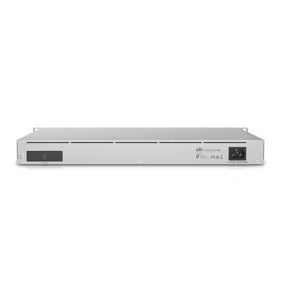 UniFi Switch Empresarial Capa 3 de 24 puertos PoE 802.3af/at (12 puertos 2.5G y 12 puertos 1G) + 2 puertos 1/10G SFP+, 400W, pantalla informativa